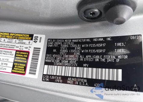 2021 Toyota Sienna Le from USA, damaged, VIN 5TDKRKEC6MS072174